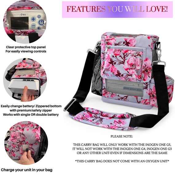 O2totes Tragetasche Crossbody passend fur Inogen One G5 Floral Etsy