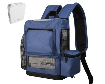 Lightweight Inogen One G5 Backpack with pockets & zippered bottom o2totes
