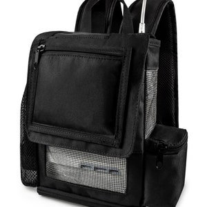 o2totes Lightweight Backpack w/Pockets compatible for OxyGo Next (#1400-3000) - Black