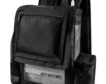 o2totes Lightweight Backpack w/Pockets compatible for OxyGo Next (#1400-3000) - Black