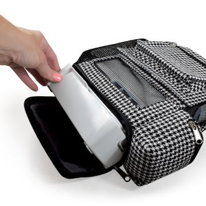 Mochila leve Inogen One G5 IO-500 com bolsos Houndstooth imagem 4