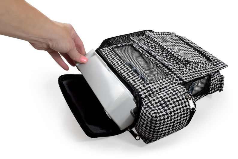 Mochila leve Inogen One G5 IO-500 com bolsos Houndstooth imagem 4