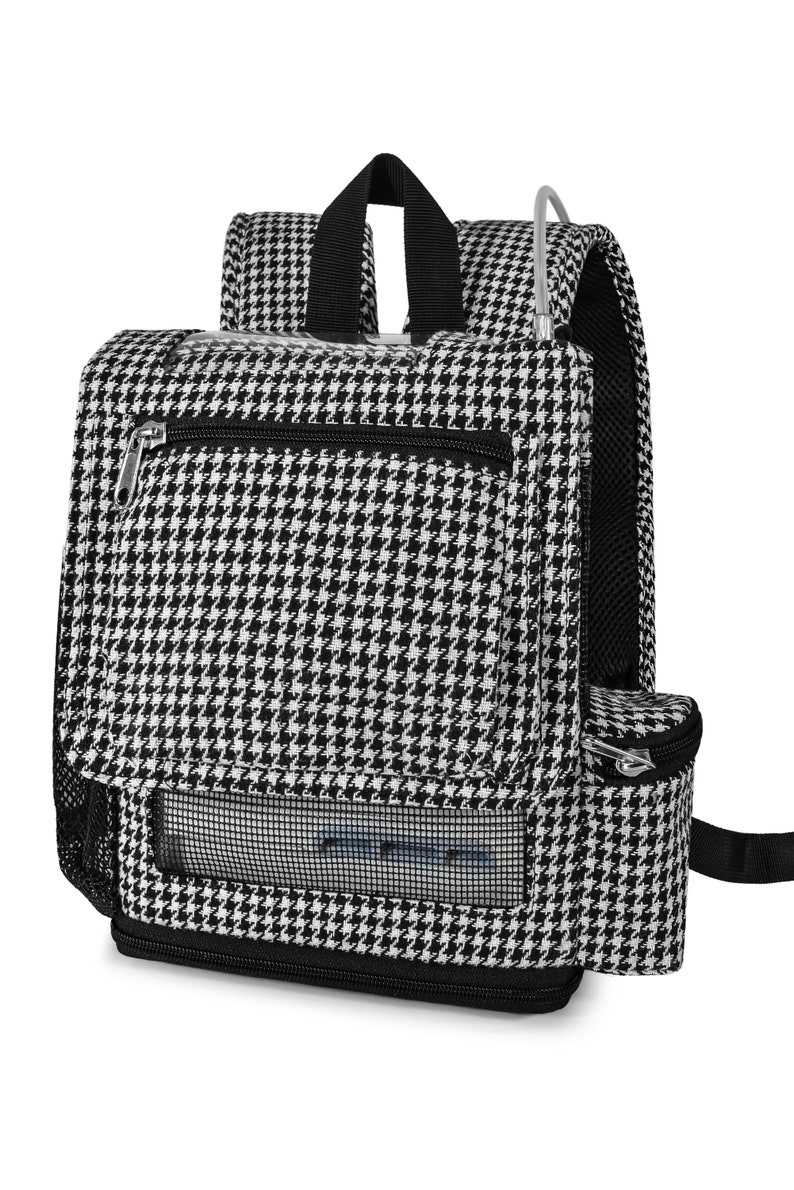 Mochila leve Inogen One G5 IO-500 com bolsos Houndstooth imagem 2