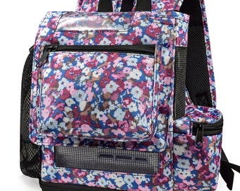 o2totes Lightweight Backpack with Pockets for accessories - Floral compatible with the Inogen One G5