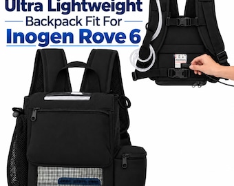 Inogen Rove 6 Backpack: Lightweight Oxygen Concentrator Travel Backpack