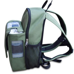 o2totes Backpack Compatible With Inogen One G5 Slim Backpack w/Storage Green zdjęcie 2