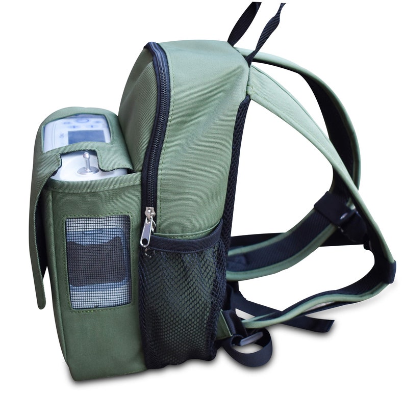 o2totes Backpack Compatible With Inogen One G5 Slim Backpack w/Storage Green image 2