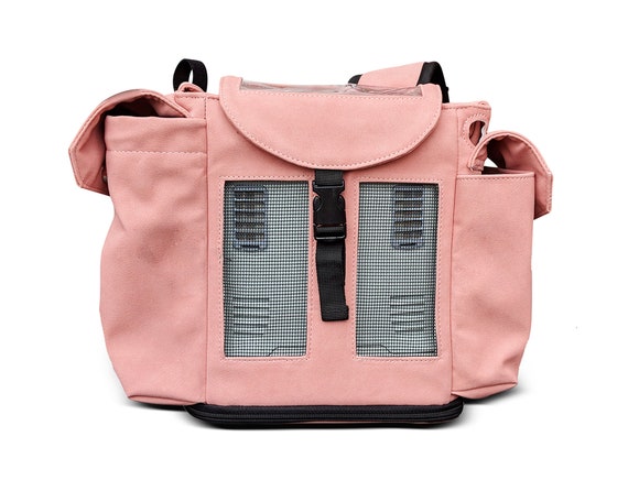 blush pink mini backpack