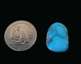 Natural Bisbee Blue Turquoise Cab 12.5 Carats