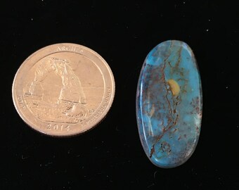 Natural Bisbee Blue Turquoise Cab 15 Carats