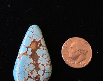 Natural Number 8 Turquoise Authentic High Grade 29.5 Carats