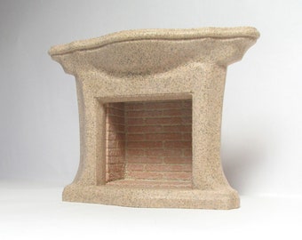 art nouveau fireplace (1/12 scale miniature)