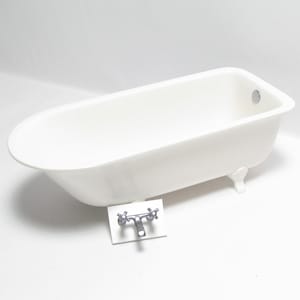 cast iron bathtub (1/12 scale miniature)