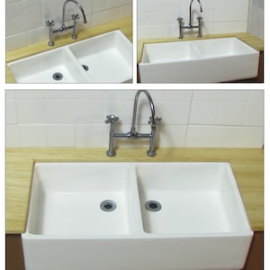 farmhouse sink (1/12 scale miniature)