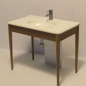 art deco gootsteen (schaal 1/12 miniatuur)