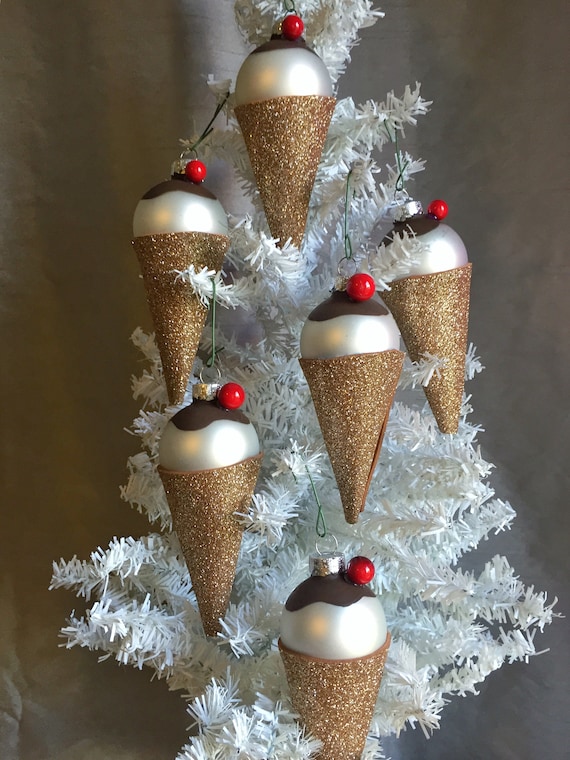 Ice Cream Cone Ornaments Etsy
