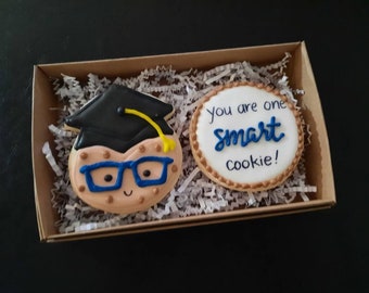 You Are One Smart Cookie Graduation sugar cookies