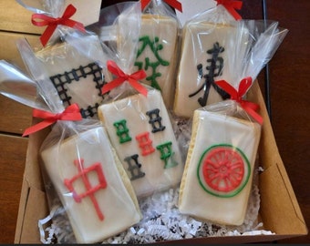 30 Mahjong Tile sugar cookies