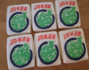Mahjong Tile Joker sugar cookies