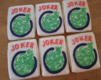 Mahjong Tile Joker sugar cookies