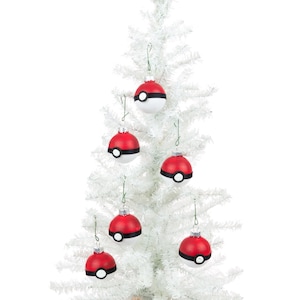 Pokeball Inspired Christmas Ornaments