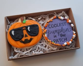 Las mejores galletas de azúcar de Halloween con la calabaza más genial del huerto