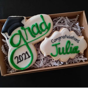 Personalized Graduation Cap sugar cookies