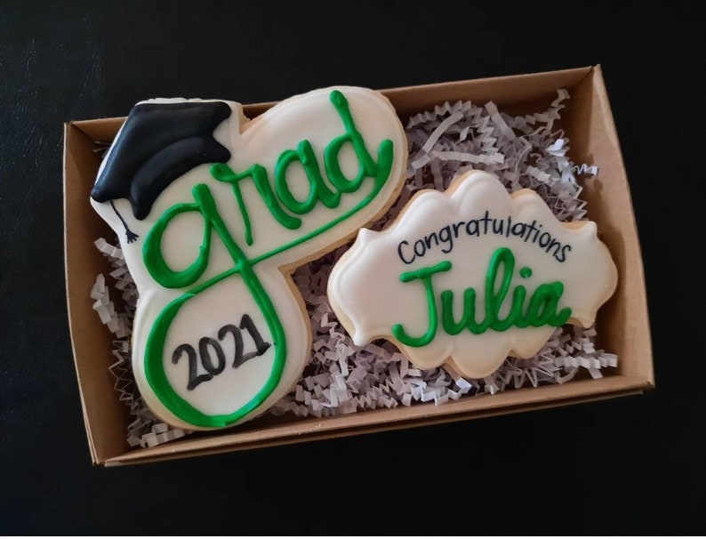 Personalized Graduation Cap sugar cookies image 1