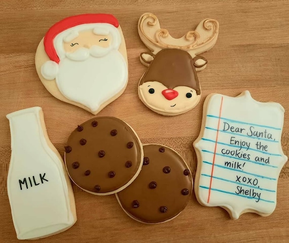 Milk and Cookies Personalized Letter to Santa Rudolph Christmas