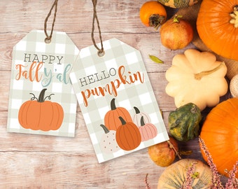 Printable Fall Gift Tags: Autumn Treat Basket Tags (Digital Download)