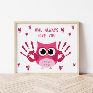 Valentine&#39;s Day Handprint Art Craft, Handprint Art, Handprint Craft, Kids Handprint Art, Toddler Handprint Art, Handprint Keepsake, DIY