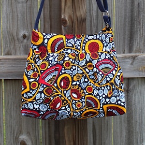 African Crossbody Bag, Women Crossbody, Handmade Bag, Gift for Women, Boho Bag, zipper crossbody, gift for girls, Ankara crossbody