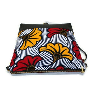 African Print Crossbody bag, Small Handbag, Gift for women, gift for girls, Ankara bag, African print purse, Handmade bag, Zipper Crossbody image 2
