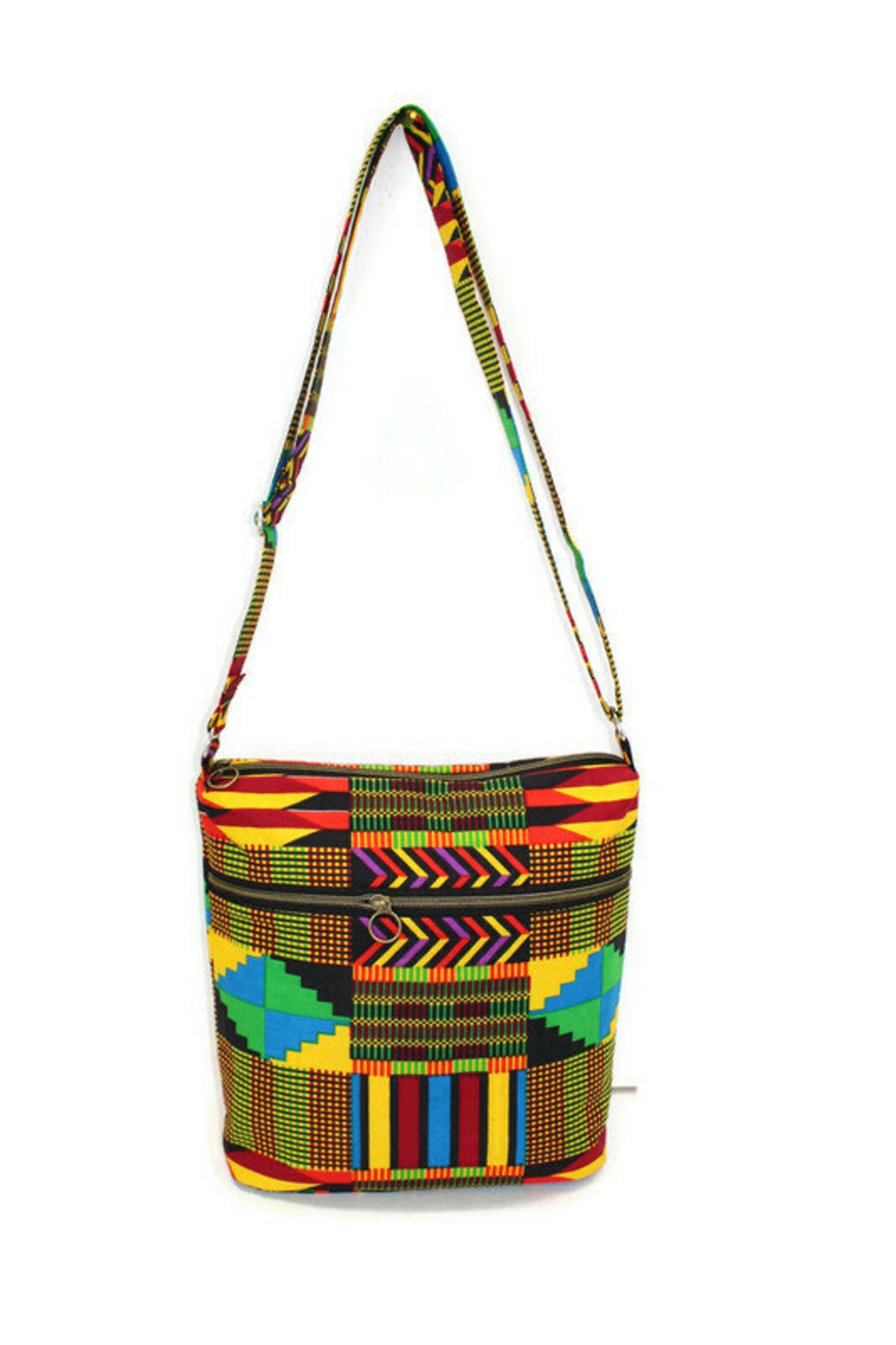 African Print Crossbody Zipper Crossbody Bag Women Handbag Etsy