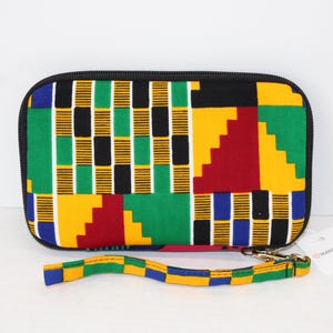 Carteras de mujer, Cartera para teléfono, Cartera de tela, Regalo para mujer, Regalo para niña, Cartera Kente, Cartera hecha a mano