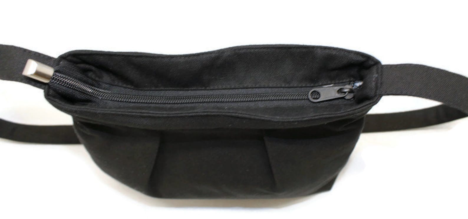 Small Black Canvas Crossbody Bag With Adjustable Strap Inside Etsy