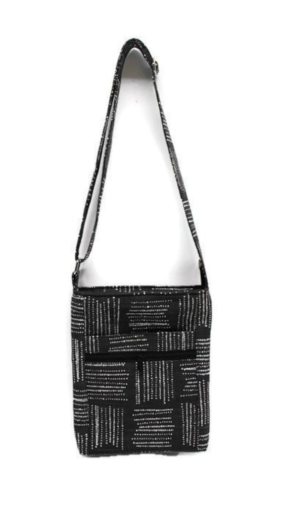 Black Canvas Small Crossbody Bag With Adjustable Strap - Etsy