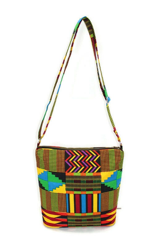 African Print Crossbody Zipper Crossbody Bag Women Handbag - Etsy