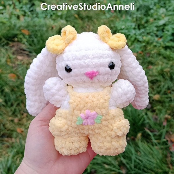 Crochet bunny plushie/ Cutie rabbit plush/ Amigurumi bunny/ crochet plushies/ animal plushies/ Amigurumi animals/ kawaii/ Christmas gift