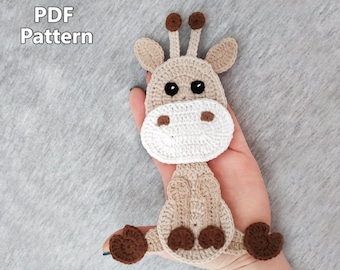 Crochet Giraffe Applique Pattern: Baby Blanket Decor (PDF Pattern)