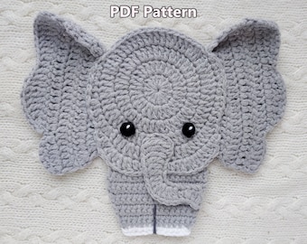 Crochet Elephant Applique Pattern: Beginner-Friendly (PDF Pattern)