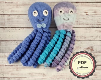 PATTERN/ Amigurumi pattern/ pdf pattern/ crochet pattern/ Toy crochet pattern/ pdf/ Crochet octopus pattern/ octopus pattern/ octopus pdf
