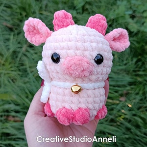 Crochet cow plushie/Mini cow/ Strawberry cow plushie/ kawaii cow plush/ Chubby Milky Cow/ amigurumi cow/ Cute/ Farm animal/ animal plushies