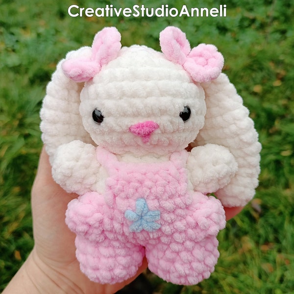 Crochet bunny plushie/ Cutie rabbit plush/ Amigurumi bunny/ crochet plushies/ animal plushies/ Amigurumi animals/ kawaii/ Christmas gift