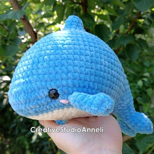 Crochet dolphin plushie/ Whale plushie/ kawaii dolphin plush/ amigurumi dolphin/ Cute/ sea animal plushies/Christmas gift/ Home decor