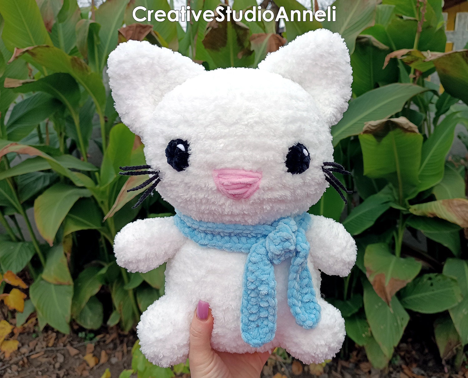 Jumbo Crochet Cat Plushie/ Amigurumi Cat/ Animal Plushies/ Etsy