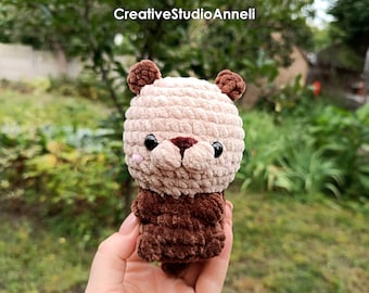 Crochet Baby Otter Plushie: Handmade Amigurumi Toy