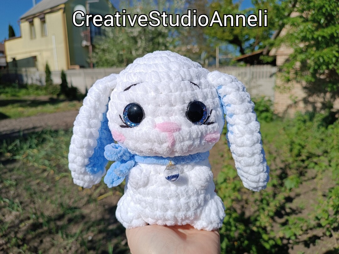 Small Crochet Rabbit Crochet Bunny Plushie: Handmade Amigurumi Rabbit Toy - Etsy