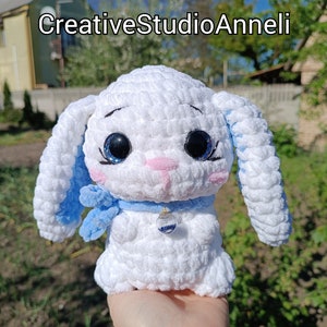 Crochet Bunny Plushie: Handmade Amigurumi Rabbit Toy