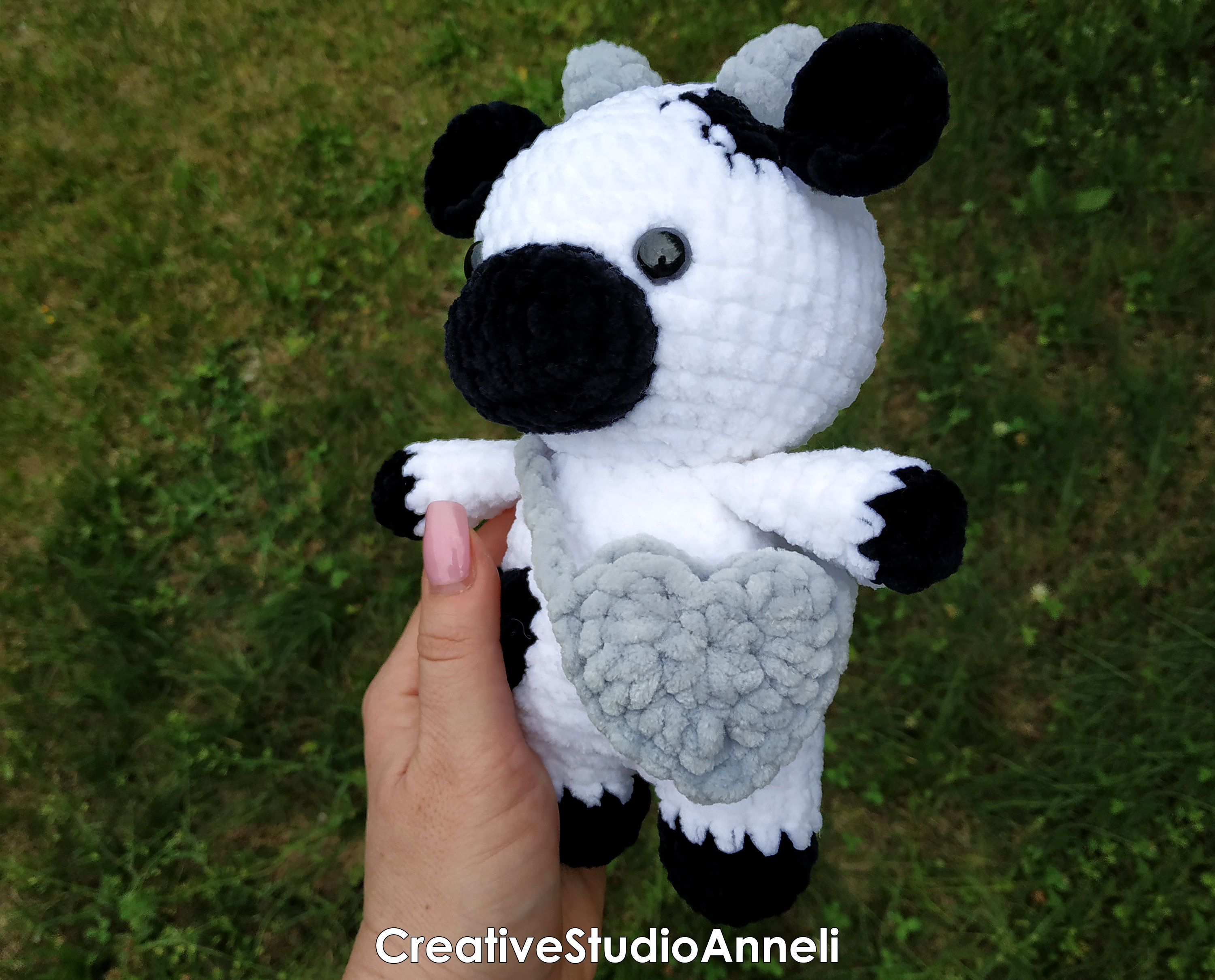 MADE TO ORDER Classic Chubby Cow Stress Ball Crochet Plushie – Delarae's  Creations